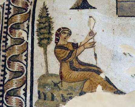 Fileuse de laine. Mosaïque Romaine du musée du Bardo. Tunis